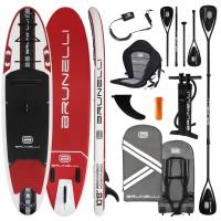 BRUNELLI 10.8 Woven X Fusion Double Layer iSUP Board aufblasbar Stand Up Paddle Surfboard 325cm Set