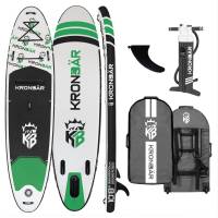 KRONBÄR 10.8 Woven X Fusion Double Layer Premium iSUP Stand Up Paddle Board aufblasbar 325cm grün