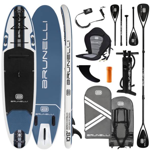 BRUNELLI 10.8 Woven X Fusion Double Layer iSUP Board aufblasbar Stand Up Paddle Surfboard 325cm Set