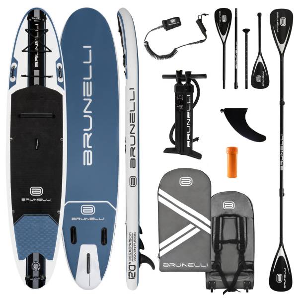BRUNELLI 12.0 Woven X Fusion Double Layer iSUP Board Stand Up Paddle Set 365cm blau