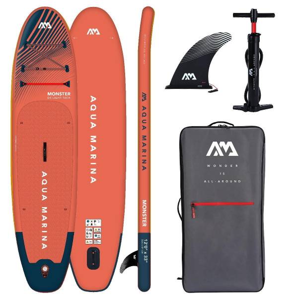 AQUA MARINA MONSTER 12'0" iSUP Board Set aufblasbar Stand Up Paddle 366x84cm