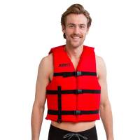 Jobe Universal Life Vest Nylon Unisex Schwimm Boots Jetski Wakeboard Wasserski Weste red