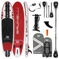 BRUNELLI 10.8 Woven X Fusion Double Layer iSUP Board aufblasbar Stand Up Paddle Surfboard 325cm rot