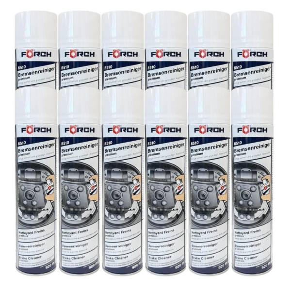 12x Förch R510 Bremsenreiniger Premium Reiniger Bremsstaub Entfetter Spray 600ml