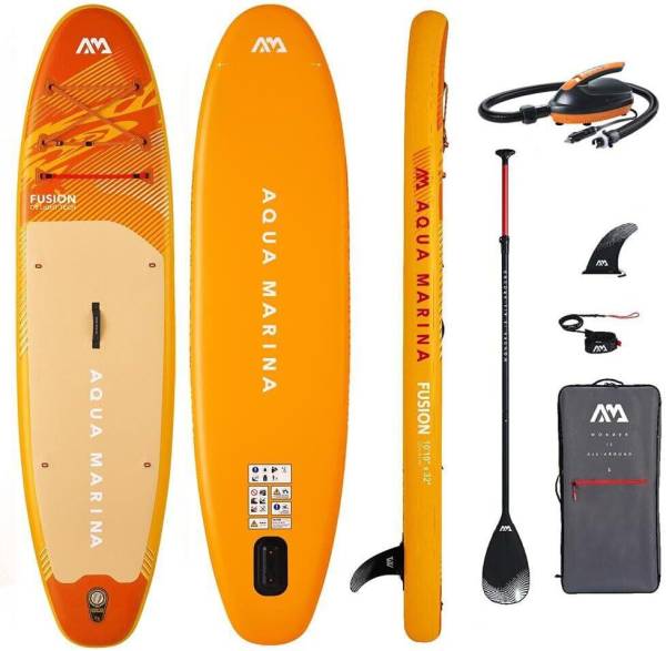 Aqua Marina Fusion 2026 SUP Board 330cm Set Anfänger 150kg E-Pumpe