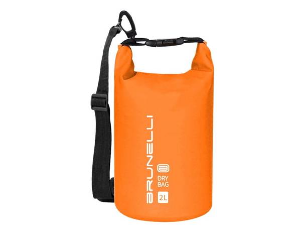 BRUNELLI 2L Dry Bag Wasserdichter Seesack Rucksack Packsack Trockensack mit Schultergurt orange