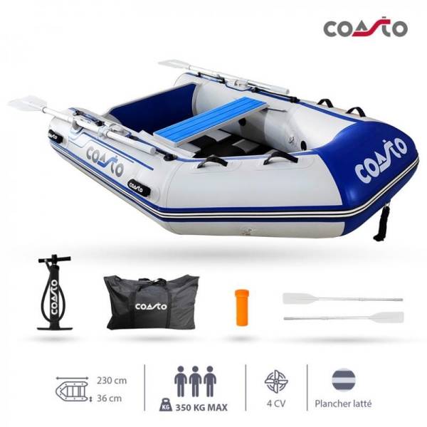 COASTO Schlauchboot mit Carbon Lattenboden Beiboot Motorboot Ruderboot