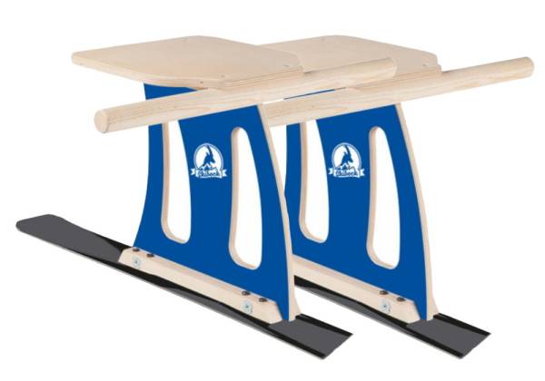 SkiBock XL Skirodel 2er Bausatz Schlitten Ski Schnee Rodel Winter Bastelset