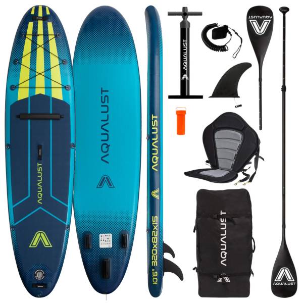 AQUALUST 10.6 iSUP Board Stand Up Paddle Surfboard aufblasbar Komplettset 320cm