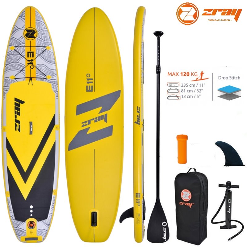 DELUXE ISUP | 11.0 Paddle ZRAY | ZRAY Stand Up SUP Boards 335cm ALU Paddel SUP EVASION Board Boards | Surf-Board